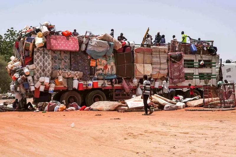 جانب من تقدم الدعم السريع في الجزيرة وسط السودان