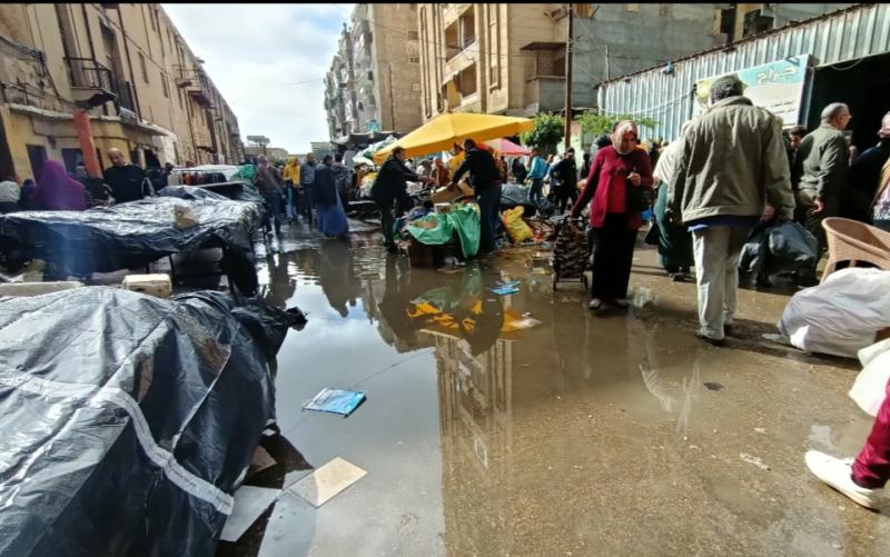 أمطار غزيرة على الإسكندرية 