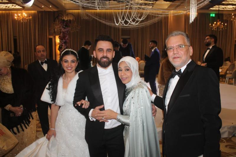 حماقي يشعل حفل زفاف المهندس ”يوسف غنيم” والمهندسة ”أريج هشام”