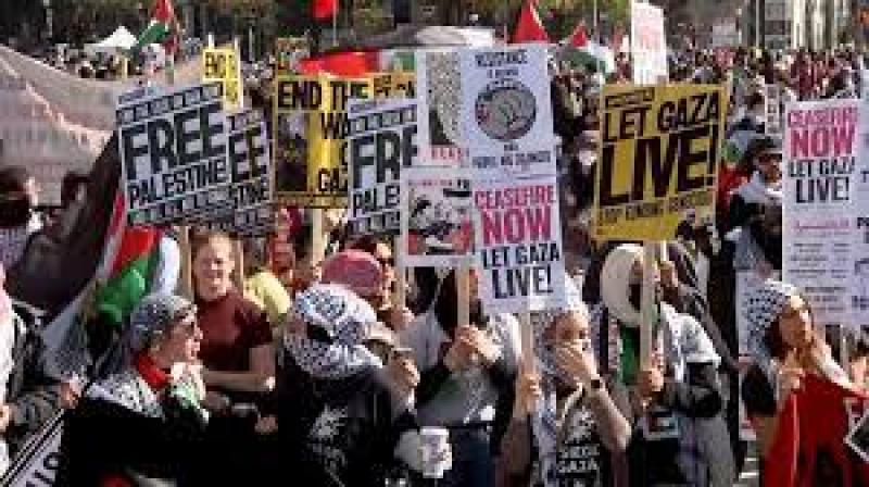 مظاهرات في مدن أمريكية تطالب بإنهاء الدعم العسكري لإسرائيل