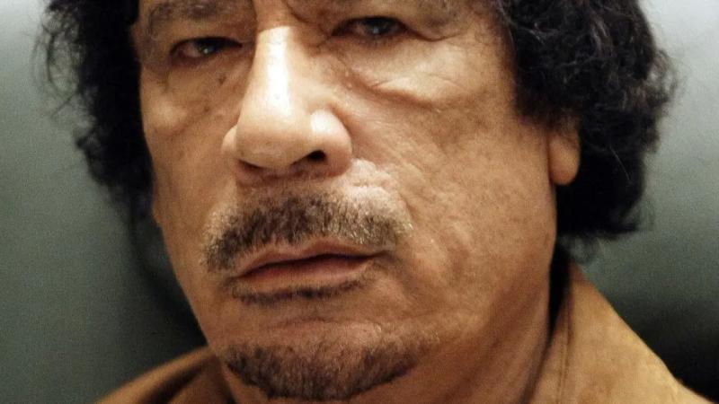 صورة الزعيم الليبي الراحل معمر القذافي
