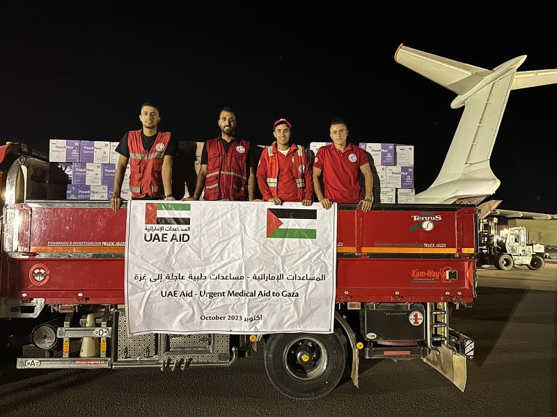 المساعدات الإماراتية لقطاع غزة