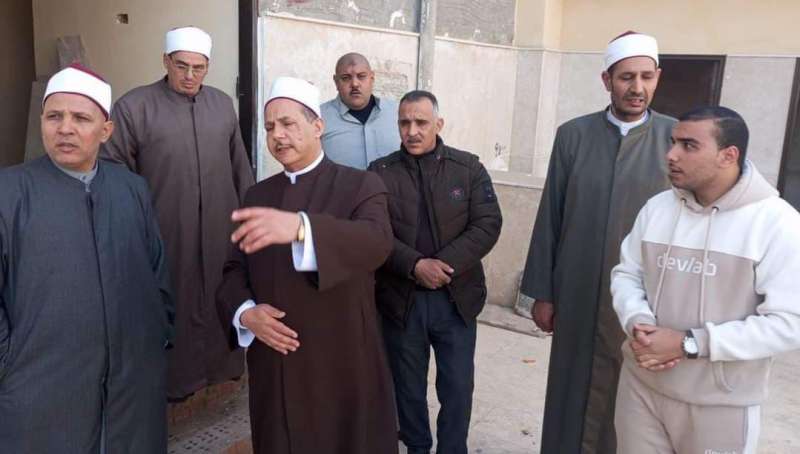 وكيل وزارة الأوقاف بكفر الشيخ يتفقد أعمال ترميم مسجد «أبو غنام» الأثري