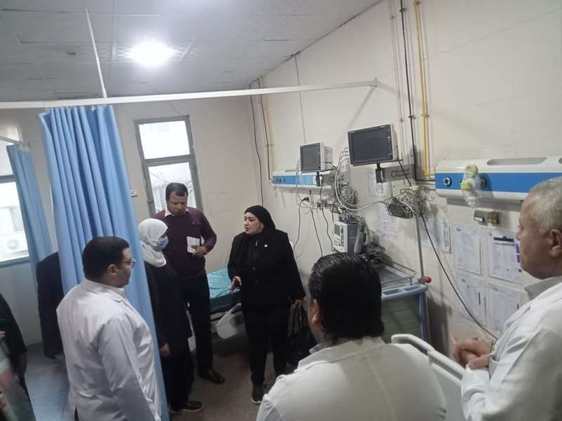وكيل وزارة الصحة تتفقد مستشفى قويسنا المركزي للوقوف علي سير العمل