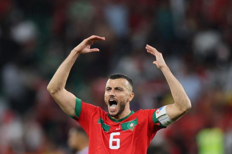 رومان سايس يسجل اول اهداف المغرب فى امم افريقيا 2023