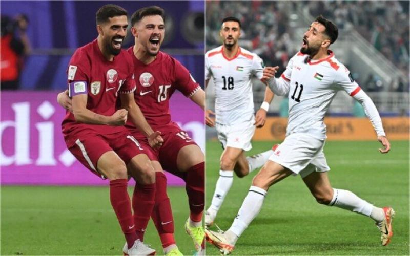 التعادل 1-1 يحسم الشوط الأول من مباراة فلسطين وقطر بأمم آسيا