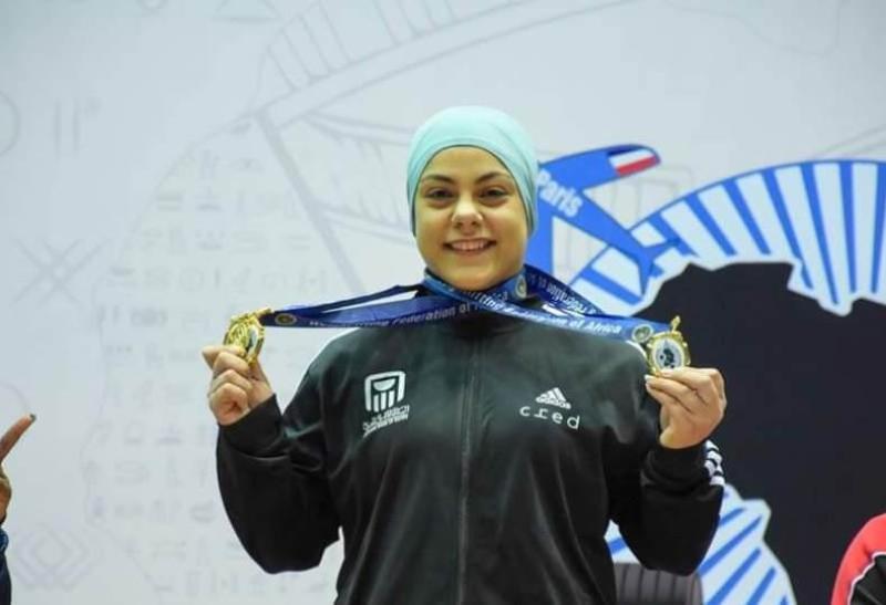 6  ذهبيات لـ سارة سمير ونعمة سعيد في بطولة إفريقيا للأثقال