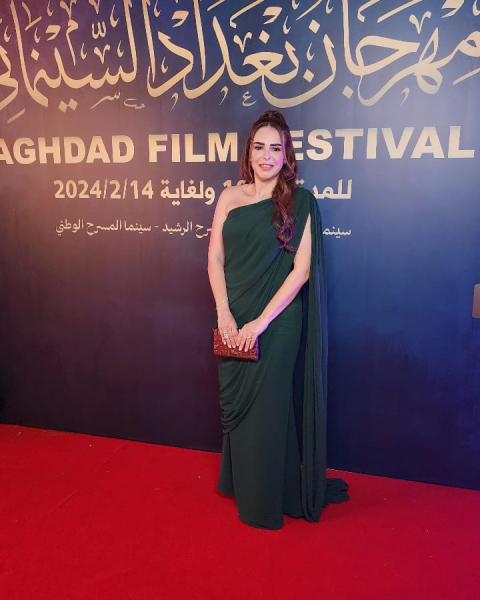 دنيا عبد العزيز: سعيدة بمهرجان بغداد السينمائي وهاستكمل تصوير المداح 4 بعد عودتى