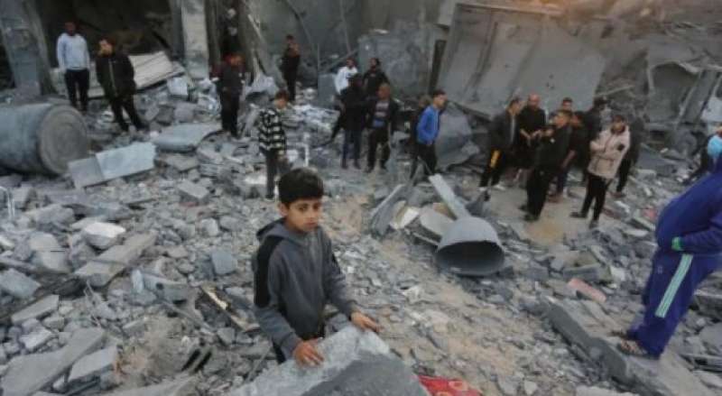 جانبا من اعمال الدمار الشامل في شمالي غزة