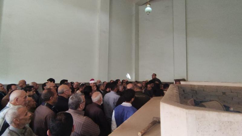 أهالي المنوفية يشيعون جنازة أرملة الوزير الراحل كمال الشاذلي بمدينة الباجور