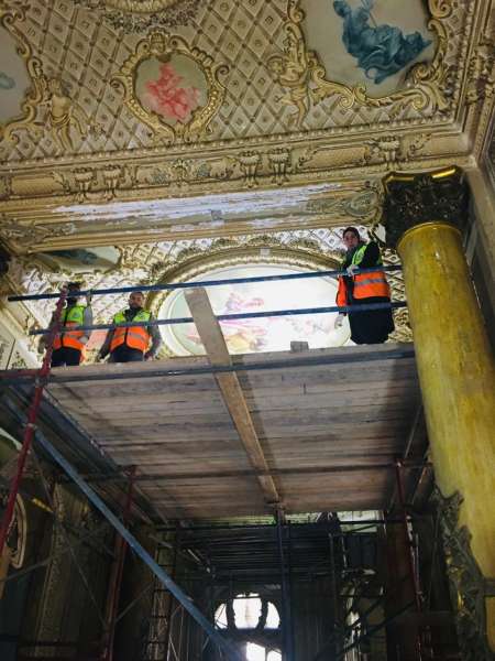 متابعة آخر مستجدات مشروع ترميم قصر حبيب باشا السكاكيني