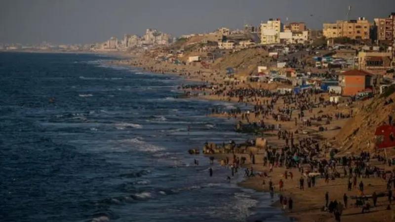 موقع رصيف ميناء غزة المؤقت