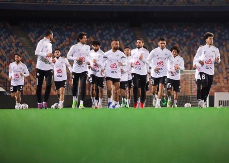 ٢١ لاعباً في مران منتخب مصر  استعدادا لبطولة كأس عاصمة مصر