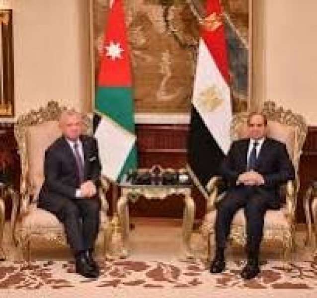 الزعيمان السيسي وعاهل الاردن في عمان