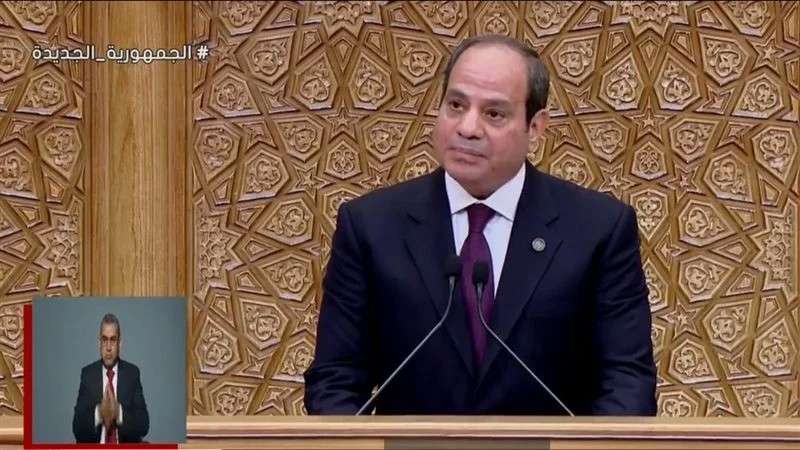 الرئيس السيسي: أجدد العهد على استكمال مسيرة البناء وتحقيق تطلعات الأمة المصرية