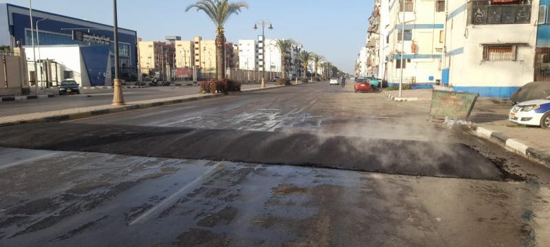 بعد حادث طلاب جامعة بورسعيد.. الانتهاء من إقامة 4 مطبات صناعية بشارع 23 ديسمبر في بورسعيد