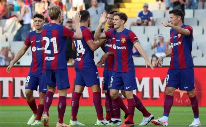 برشلونة يسجل هدف التقدم أمام ريال مدريد في الدوري الإسباني