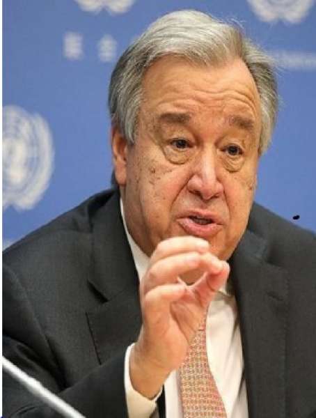 الأمين العام للأمم المتحدة أنطونيو جوتيريش 