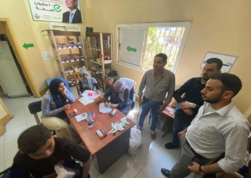 انطلاق قافلة طبية متكاملة من جامعة المنصورة إلى قرية الحوتة