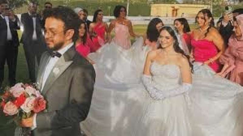 الصور الأولى من حفل زفاف نجل الفنانة حنان يوسف