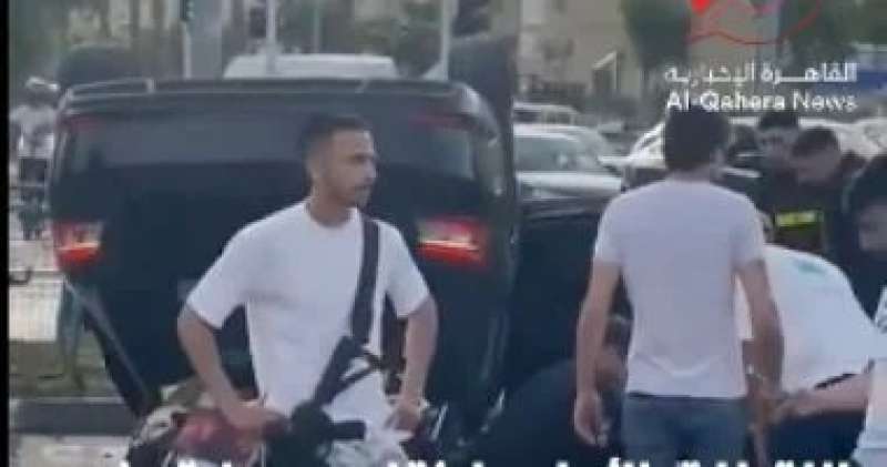 اللقطات الأولى لانقلاب سيارة وزير الأمن القومى الإسرائيلى بن غفير