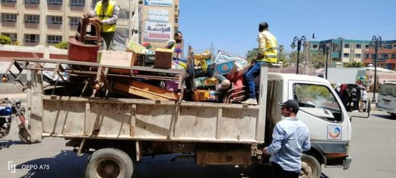 رفع 648 حالة إشغال طريق مخالف خلال حملات مكبرة في 4 مراكز بالبحيرة