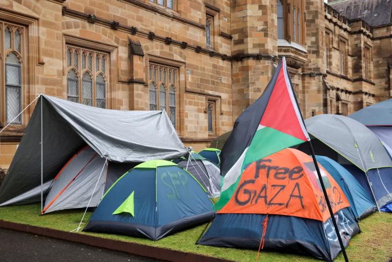 هل وصلت الاحتجاجات الطلابية المؤيدة لغزة الي الجامعات الاسترالية ؟
