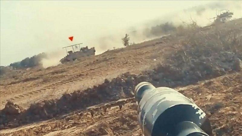 كتائب القسام تستهدف جرافات إسرائيلية بقذائف الياسين 105