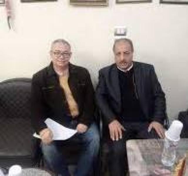 السفير جميل ابو عكر مع نوفل البرادعي محرر النهار