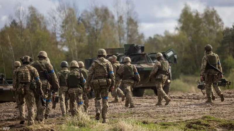 صورة للجيش الاوكراني في خاركيف شرقي اوكرانيا
