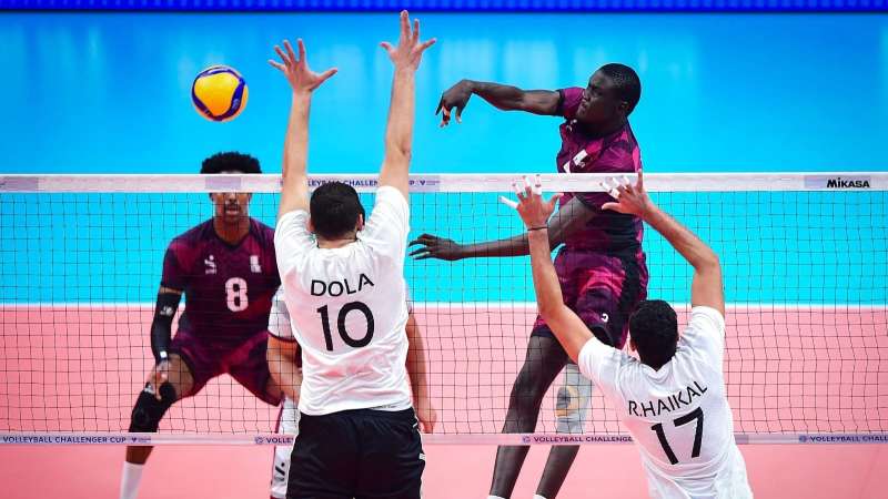 منتخب الطائرة يهزم قطر ويتأهل لنصف نهائي كأس التحدي العالمي