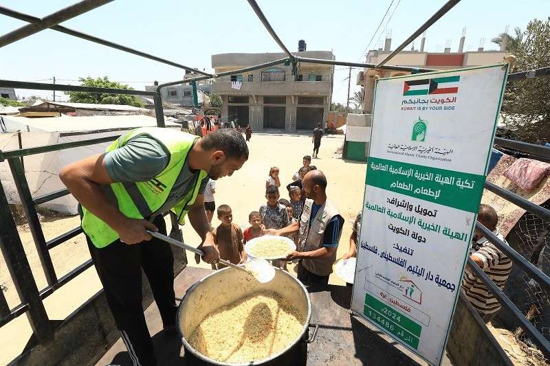 الهيئة الخيرية الكويتية .. تواصل جهودها الحثيثة في إغاثة سكان قطاع غزة