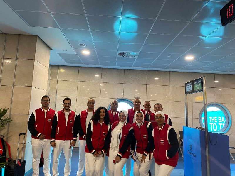 الفوج الأول للبعثة المصرية يطير إلى باريس للمشاركة في الأولمبياد