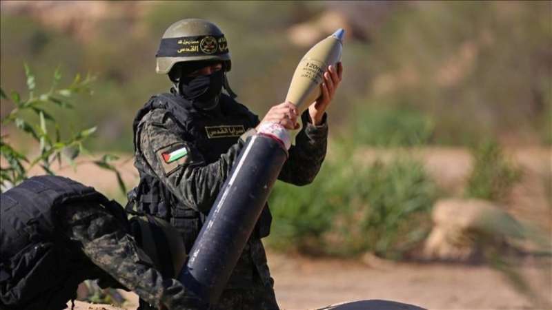 المقاومة الفلسطينية تقصف  جنود الاحتلال الإسرائيلي بقذائف الهاون