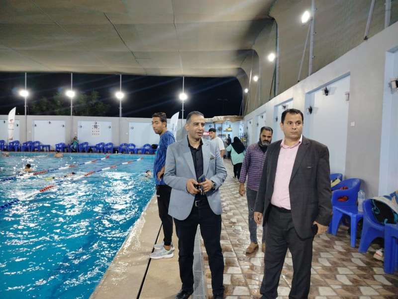مدير عام الشباب والرياضة بالقليوبية يتفقد حمامات السباحه خلال الفتره المسائيه