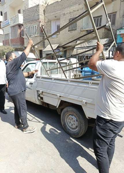 حملات إزالة مكثفة للتعديات بمدينة ديروط بأسيوط