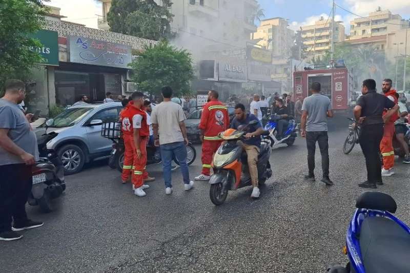 صورة للموجة الجديدة من التفجيرات في لبنان