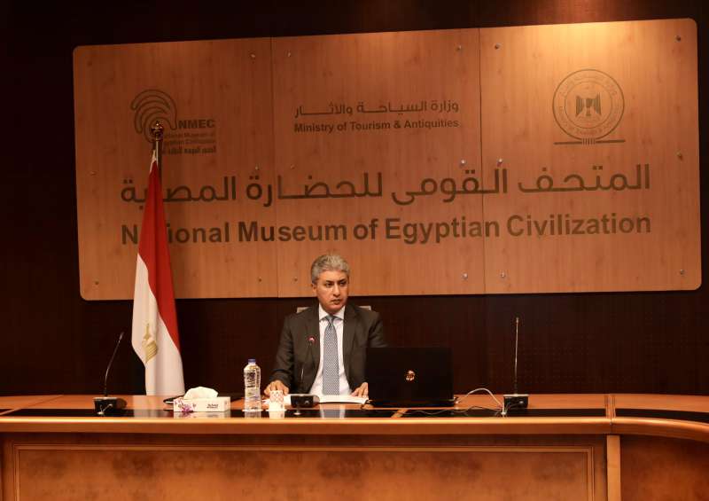 وزير السياحة والآثار يترأس الاجتماع الأول لمجلس إدارة هيئة المتحف القومي للحضارة المصرية منذ توليه مهام منصبه