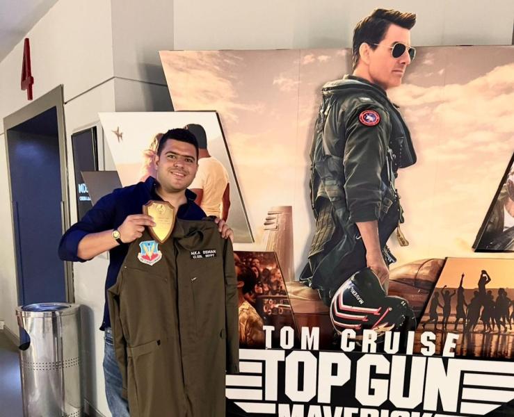 فيلم ”سابع سما” يسرد حكاية أول بطل مصري يحصد لقب ”Top Gun”