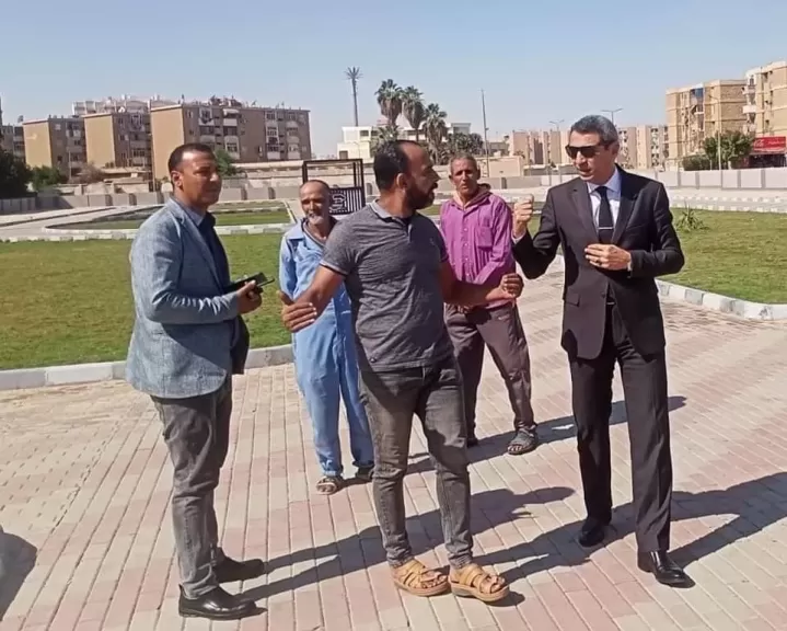 محافظ السويس يتفقد حديقة فيصل فستيفال