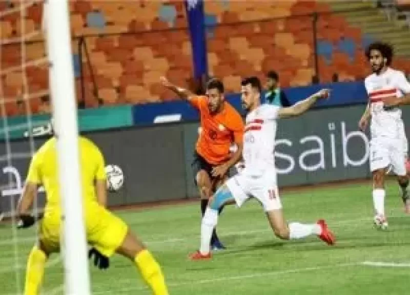 الزمالك يسجل هدف التقدم أمام البنك الأهلي في الدوري الممتاز