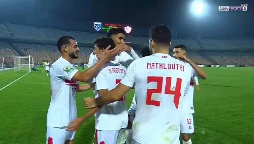 إصابة حمزة المثلوثى فى مباراة الزمالك وبلاك بولز بالكونفدرالية