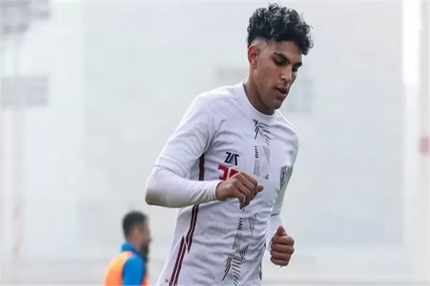 تدريبات تأهيلية لمحمد السيد على هامش مران الزمالك اليوم