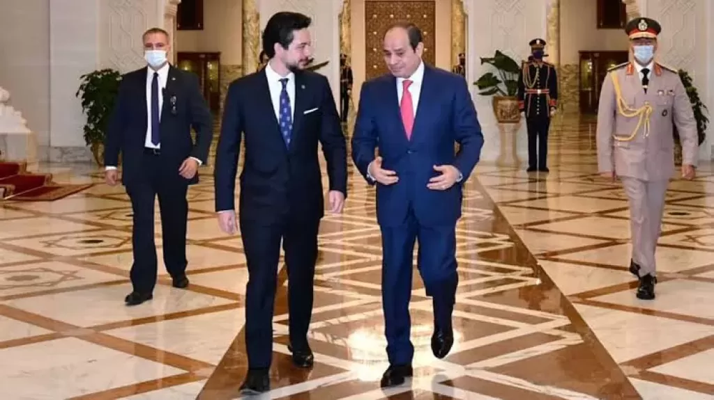 الرئيس السيسى يلتقى ولى العهد الأردنى الأمير الحسين بن عبدالله الثانى فى القاهرة