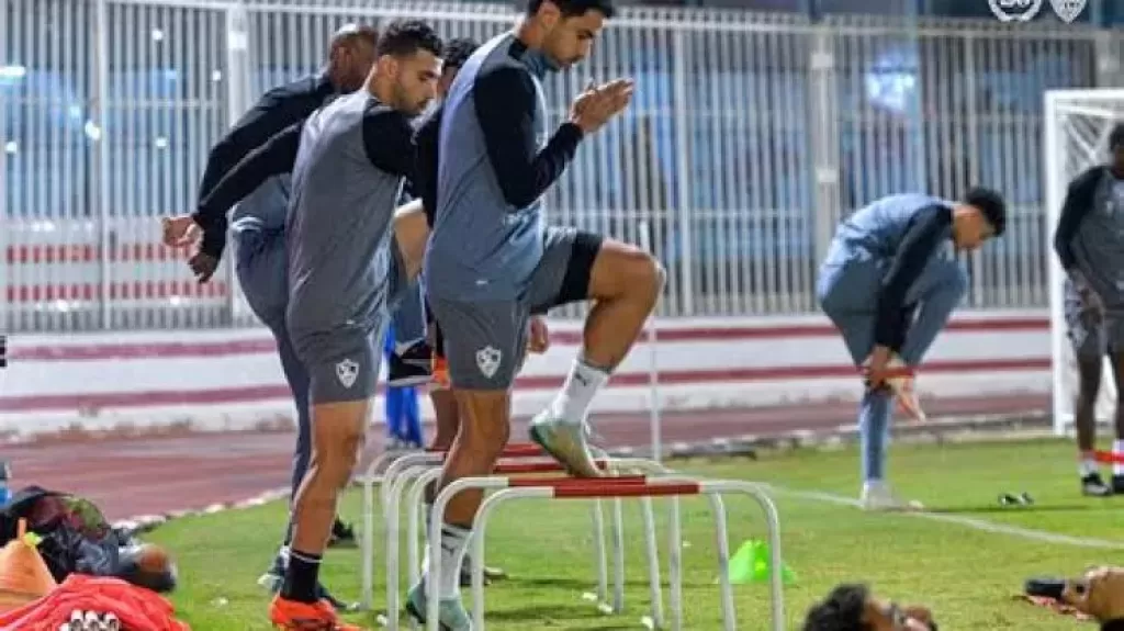 تدريبات بدنية لبدلاء الزمالك بعد نهاية مباراة زد