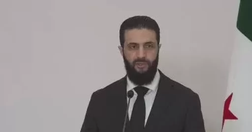 ال‏رئيس ‏السوري  المؤقت أحمد الشرع يعلن تشكيل لجنة عليا للسلم الأهلي