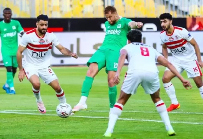 الزمالك يتعادل سلبياً بدون أهداف أمام المصرى فى الشوط الأول