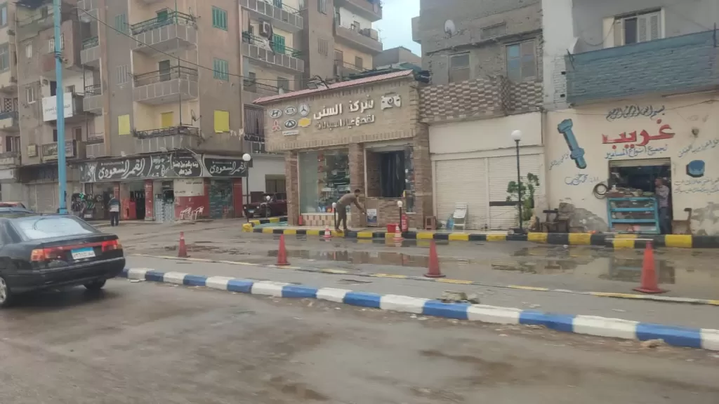أمطار متوسطة في السويس وانتظام الملاحة بالموانئ