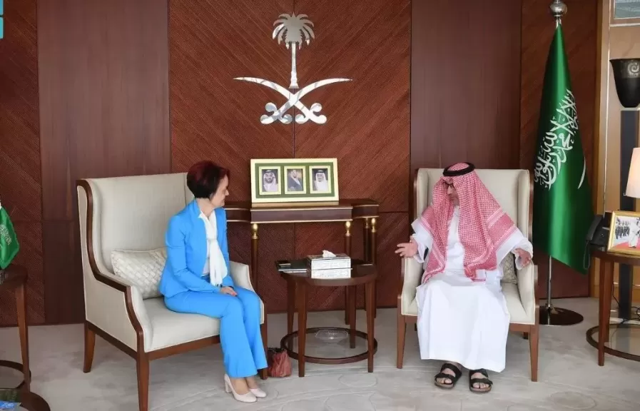 سفير السعودية لدى مصر يستقبل المديرة الإقليمية لبرنامج الأغذية العالمي