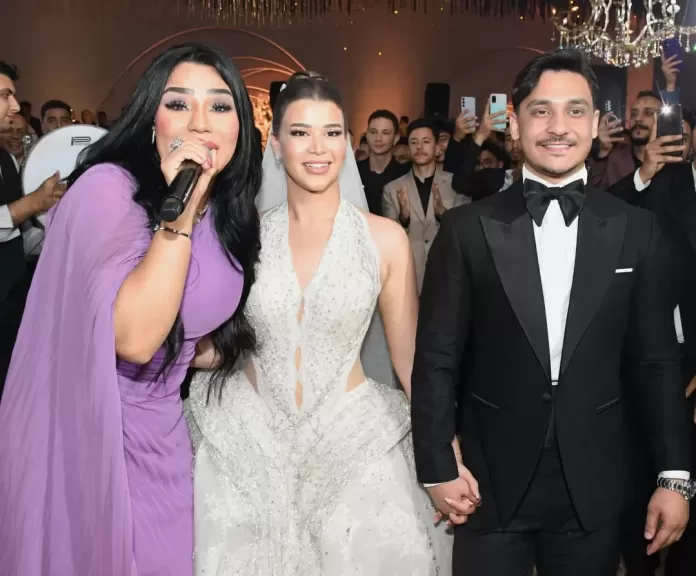 بالصور..حكيم وأمينة وأوكا يشعلون زفاف نجل سيد ربيع بحضور المشاهير